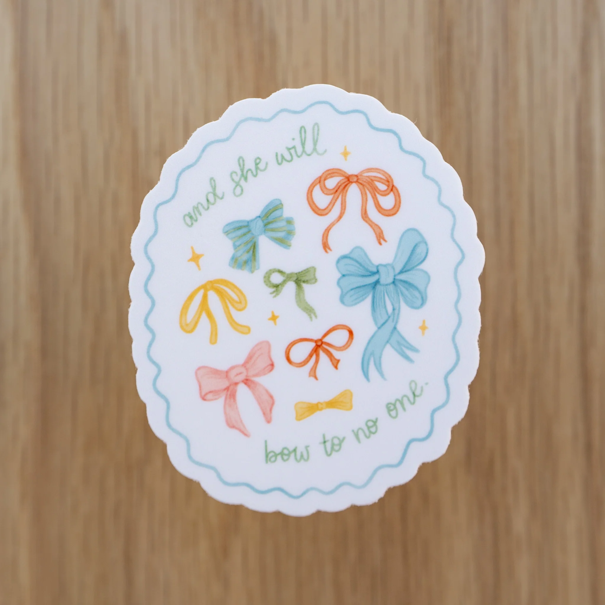 She Will Bow to No One Sticker - Image 3